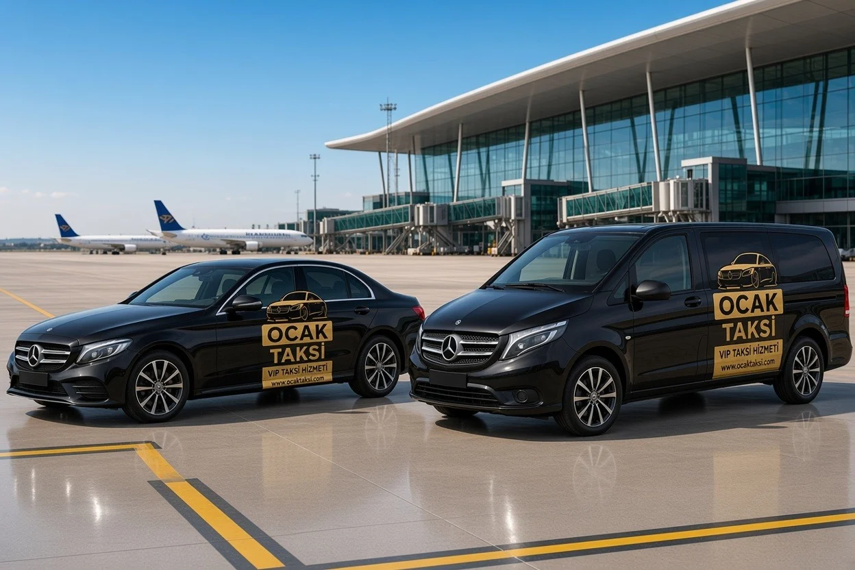 Ocak Taksi VIP araçları havalimanında